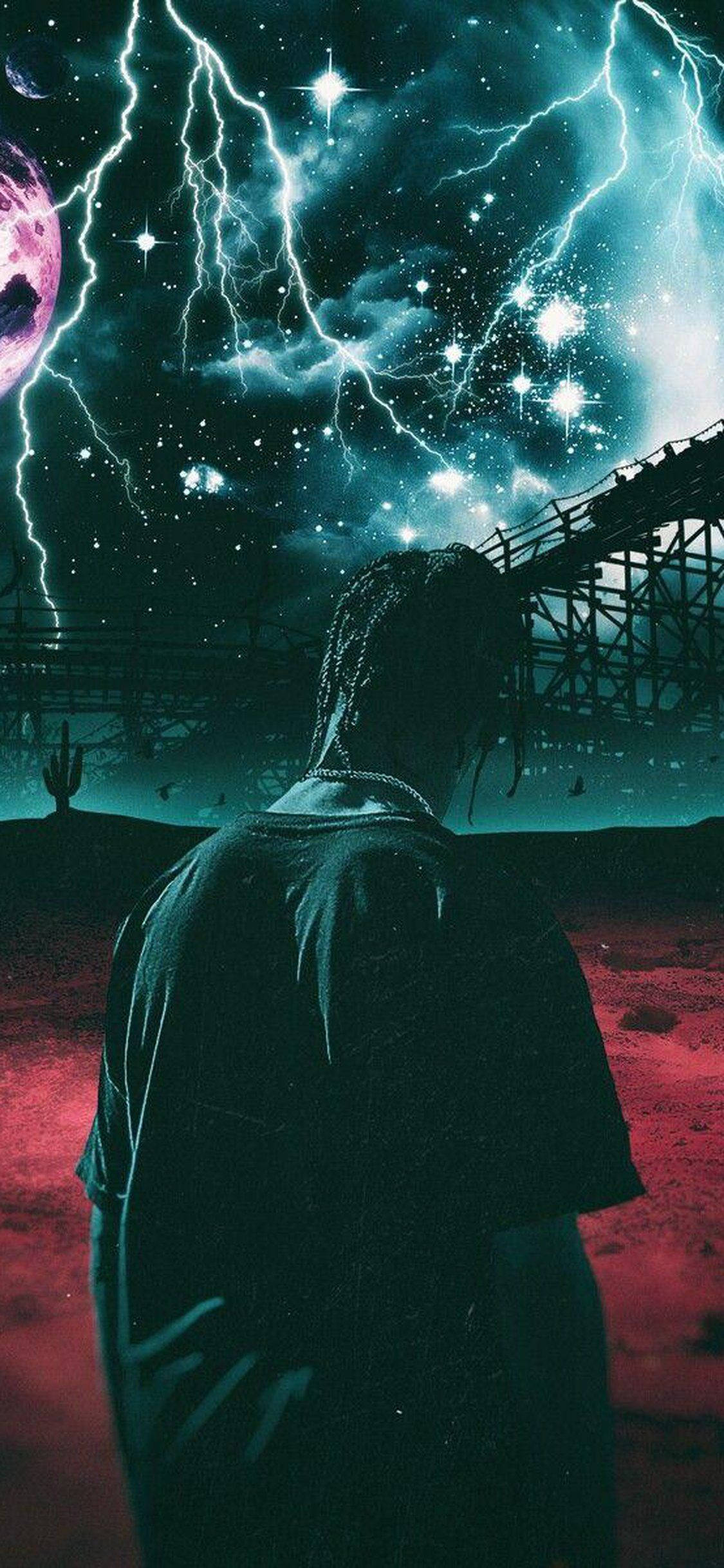 Волшебная поездка в Astroworld с Трэвисом Скоттом Шпалери