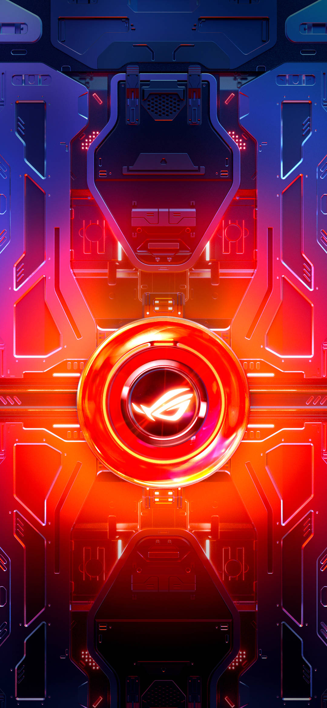 Asus ROG Phone червоне коло Шпалери