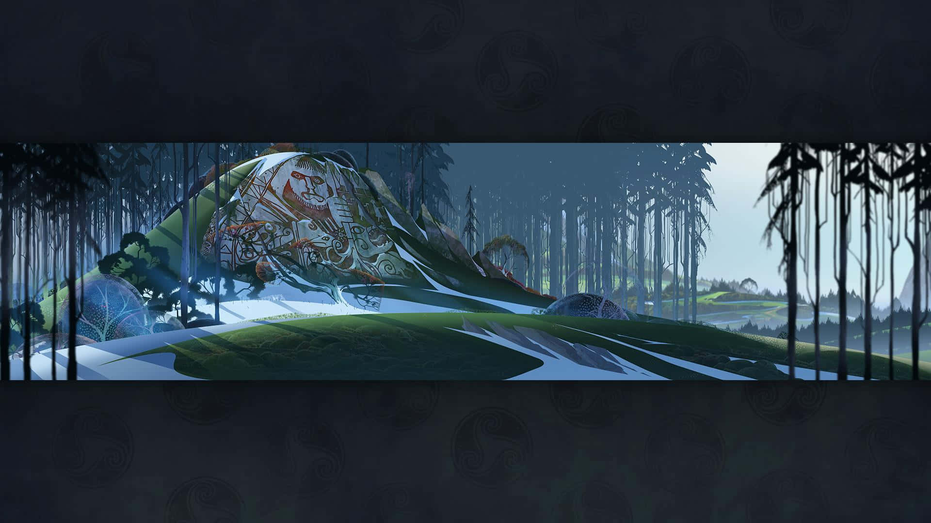 Фоновый лес Banner Saga Шпалери