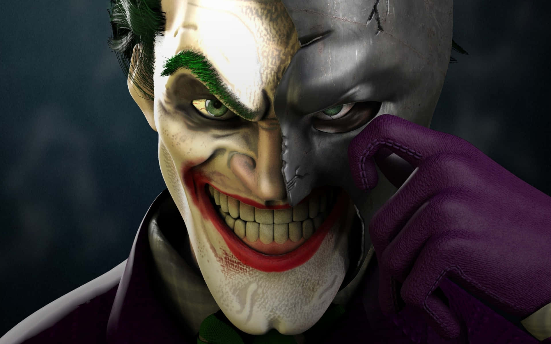 обои с джокером из batman arkham knight Шпалери