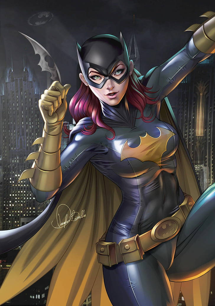 Бэтгёрл позує для Batman: Arkham Knight iPhone Шпалери