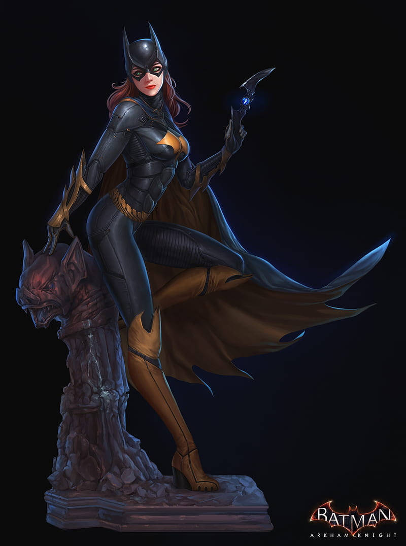 Постер Бэтгёрл из Batman Arkham Knight для iPhone Шпалери