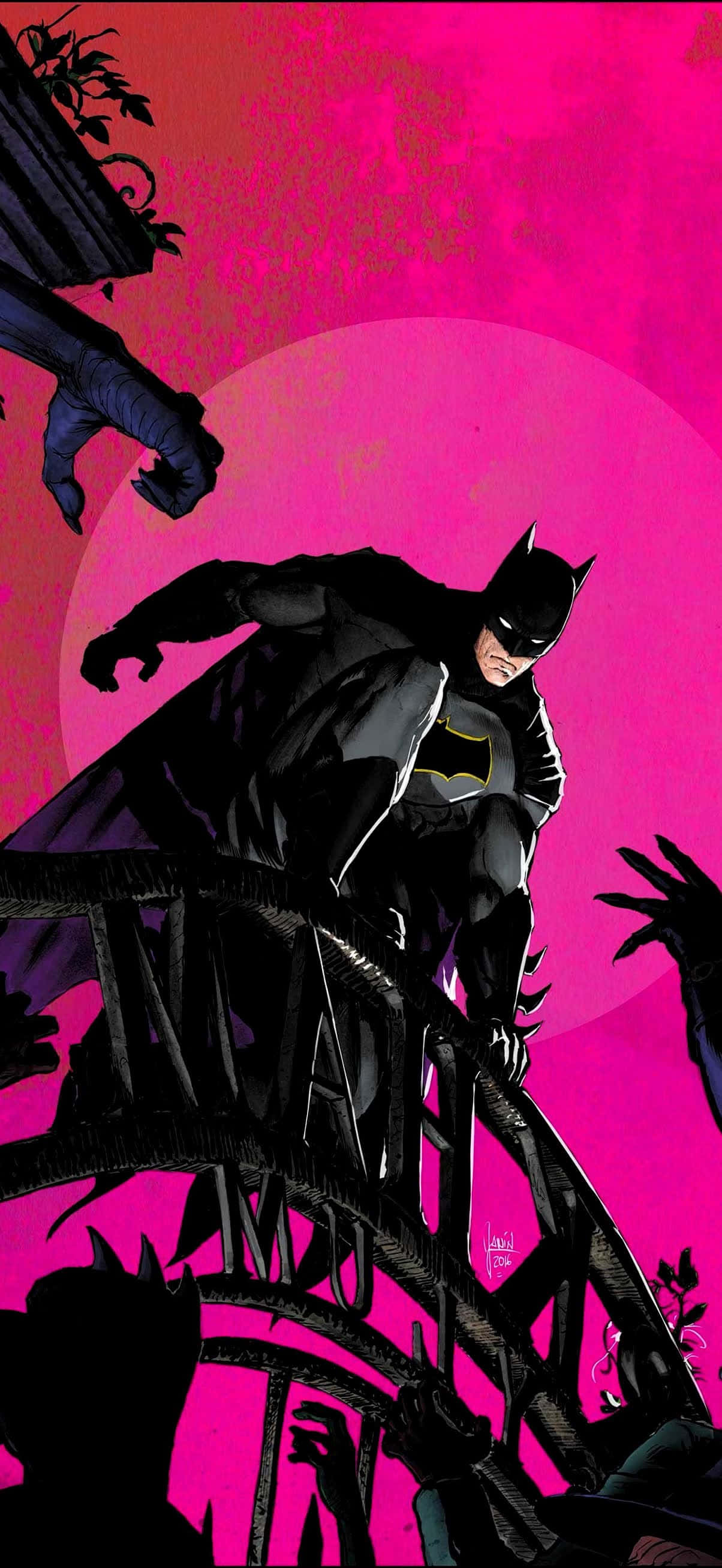 Покажи свою гіковскую крутость с крутым Batman iPhone Шпалери