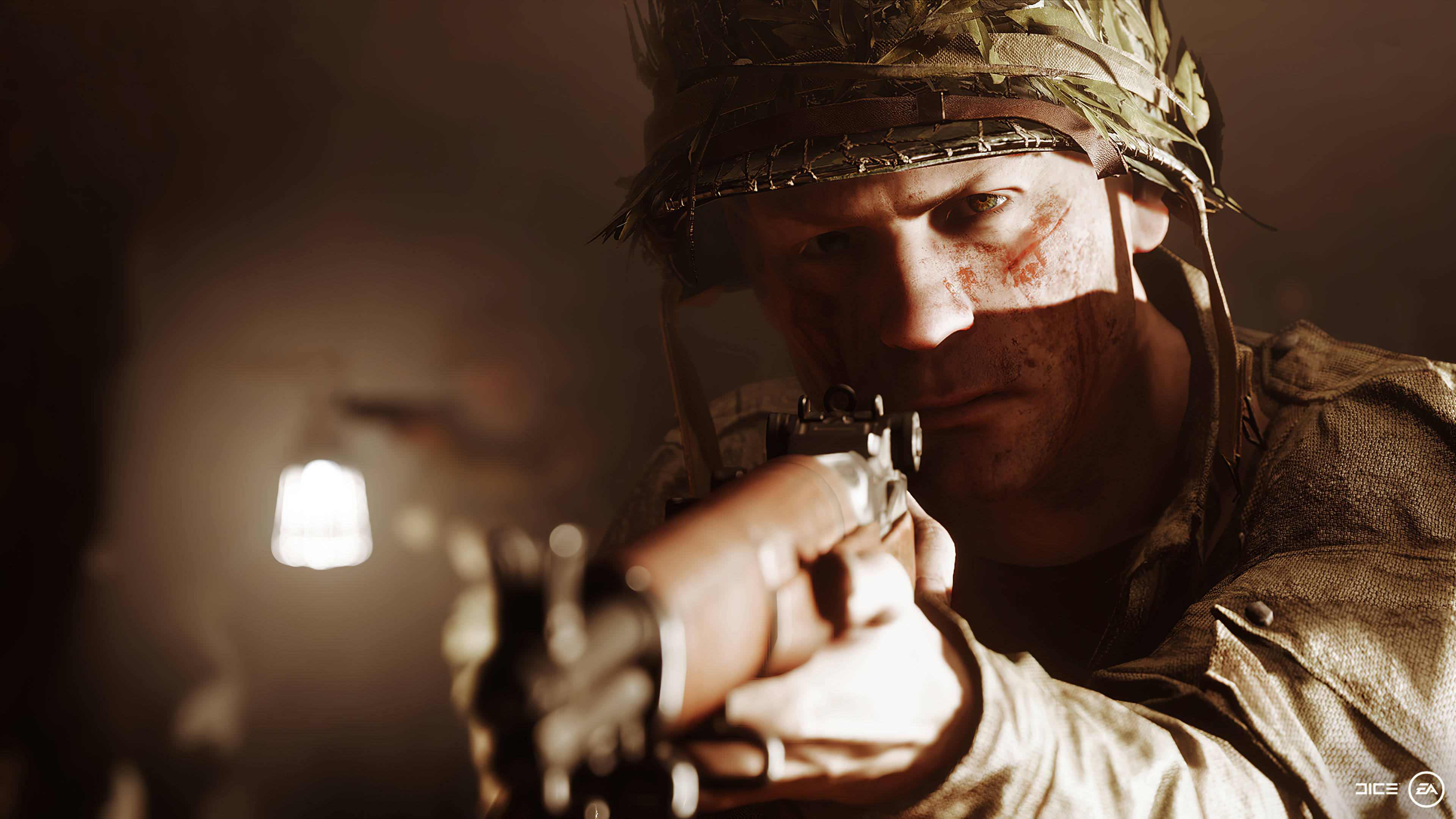Battlefield 5 4K Крупний план зі зброєю Шпалери