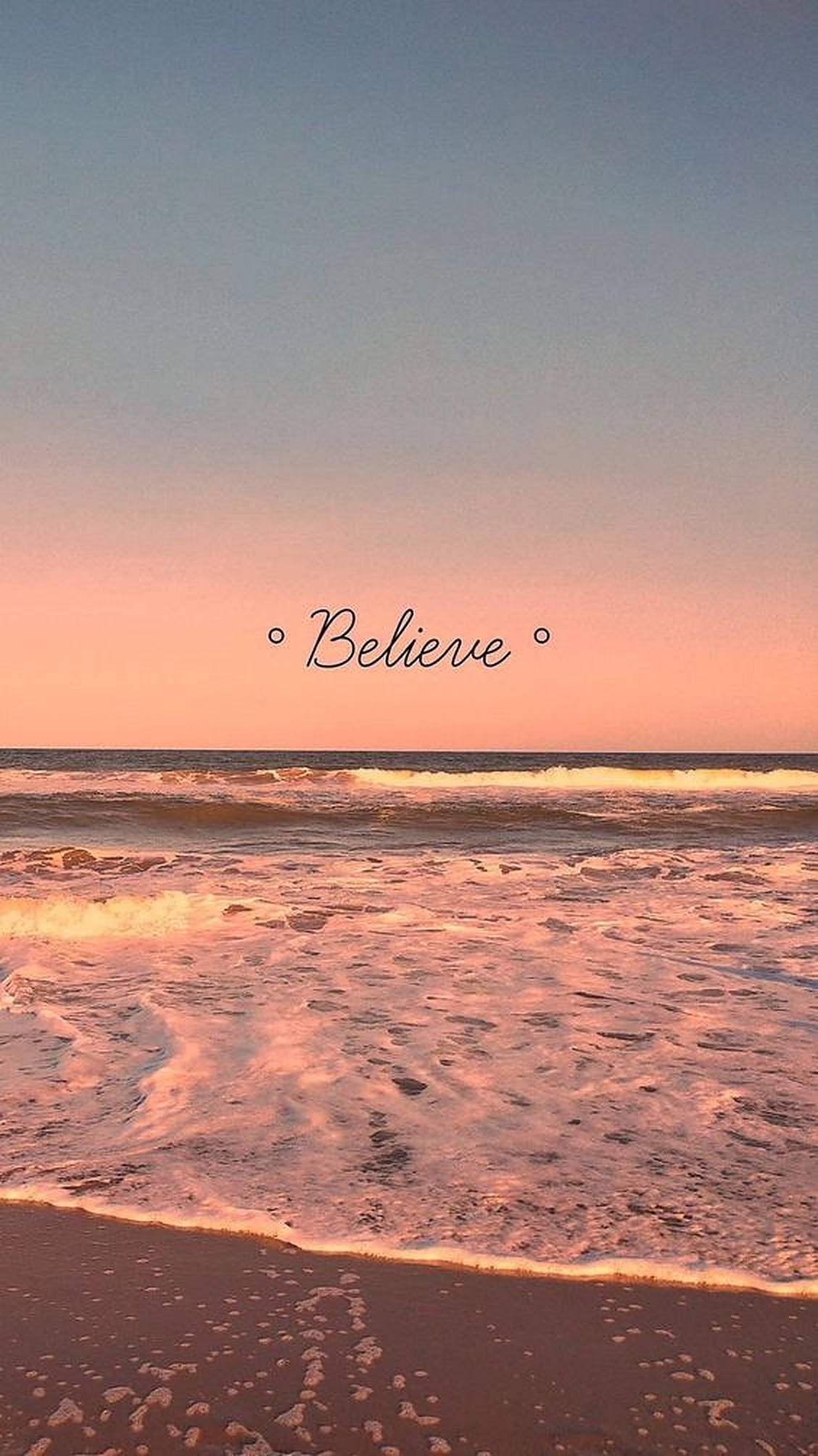 Believe iPhone естетика Шпалери