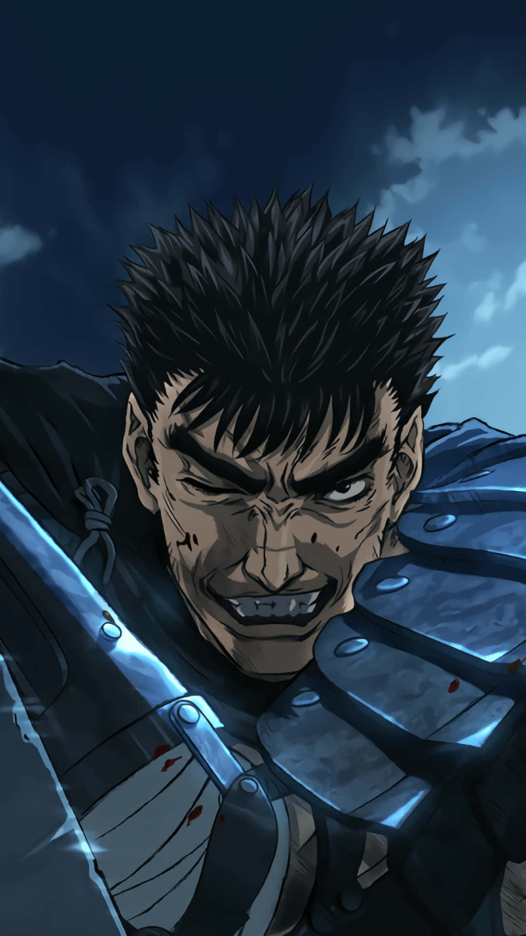Посмішка Ґатса обкладинка Berserk iPhone Шпалери