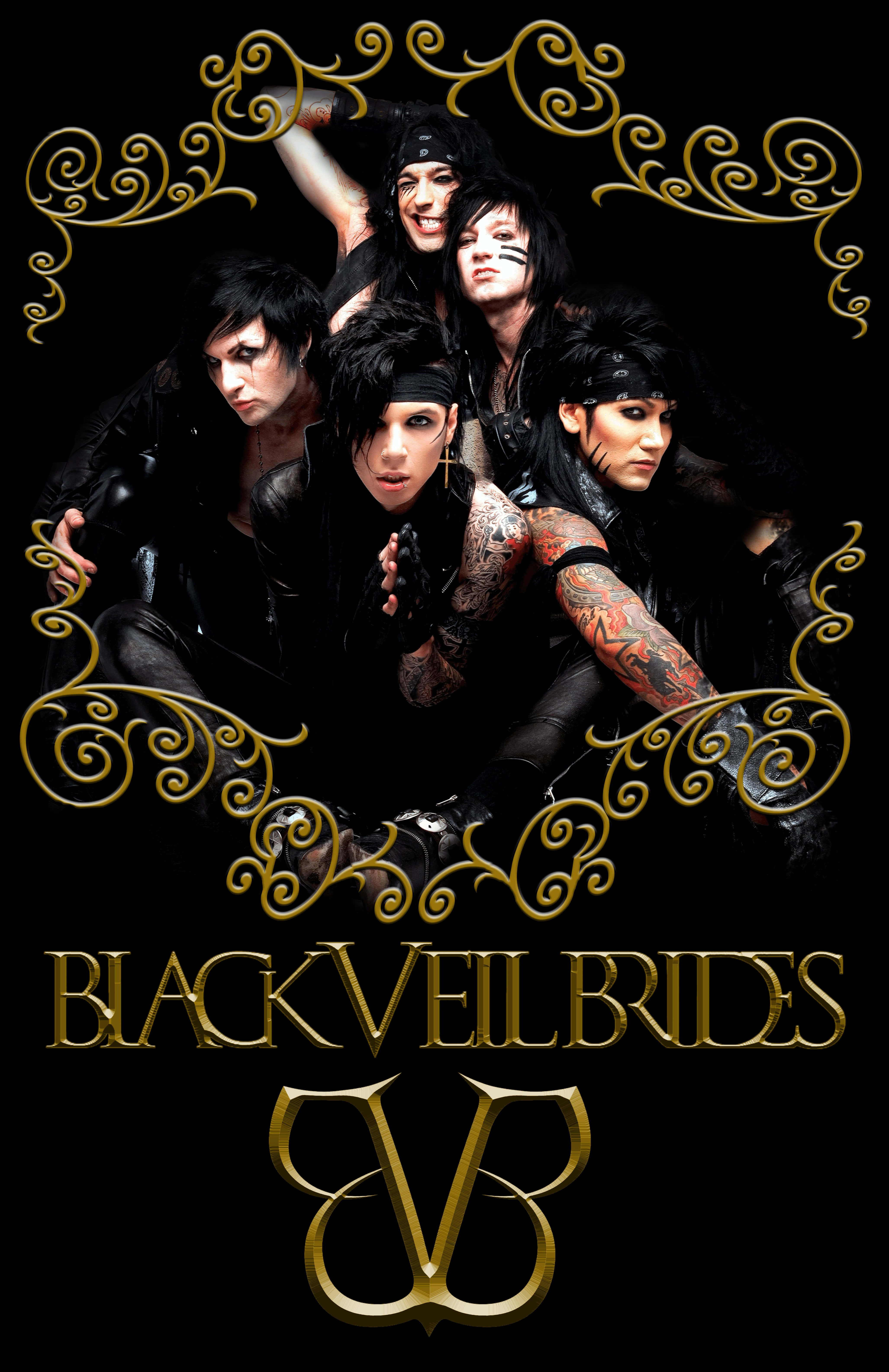 Энди Бирсак из Black Veil Brides Шпалери