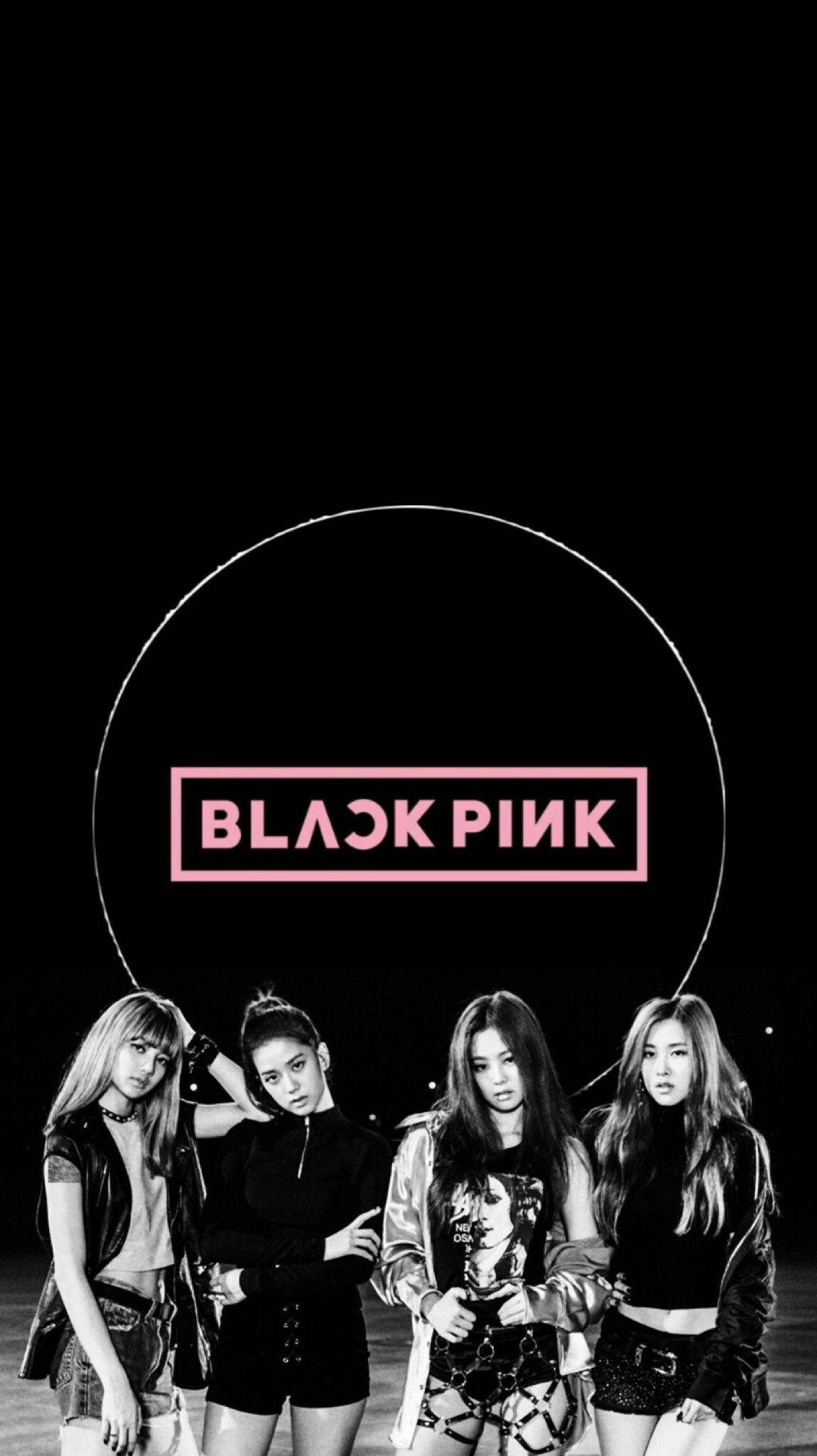 Blackpink учасниці та логотип у кільці Шпалери