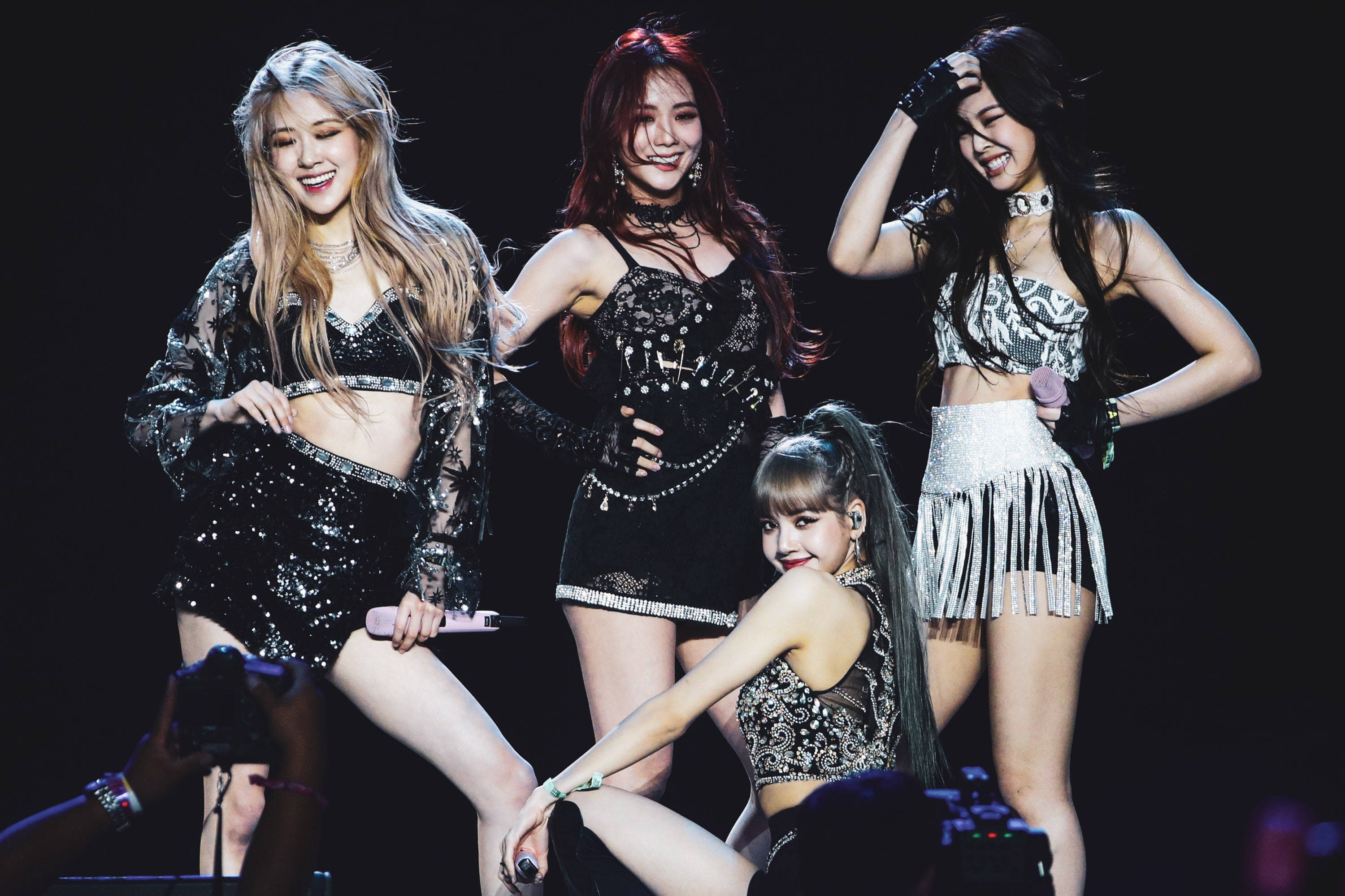 Відвертий сценічний Blackpink для робочого стола Шпалери