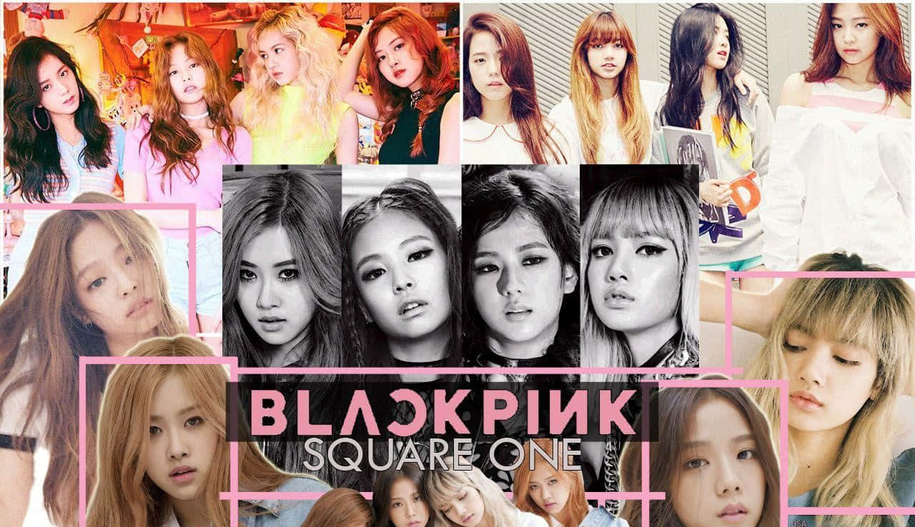 Blackpink Square One - колаж дівчат Шпалери