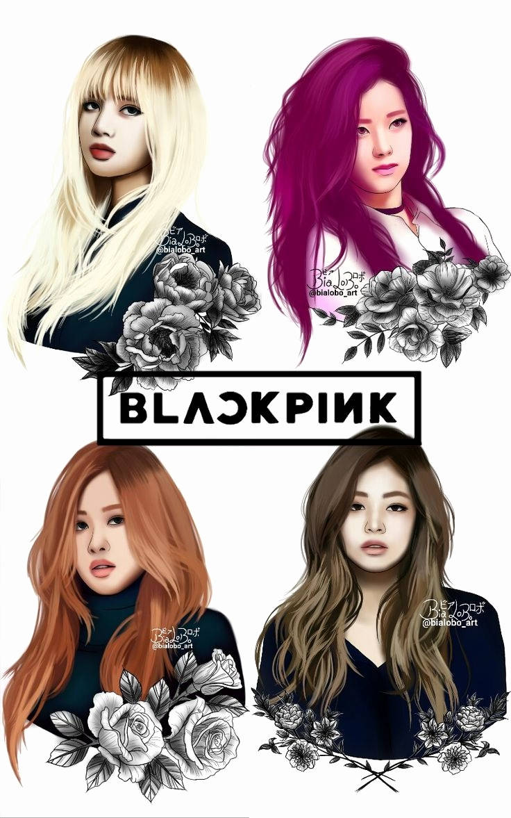 Учасниці Blackpink демонструють приголомшливий квітковий фанарт Шпалери