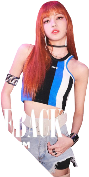Модна поза учасницы Blackpink Шпалери
