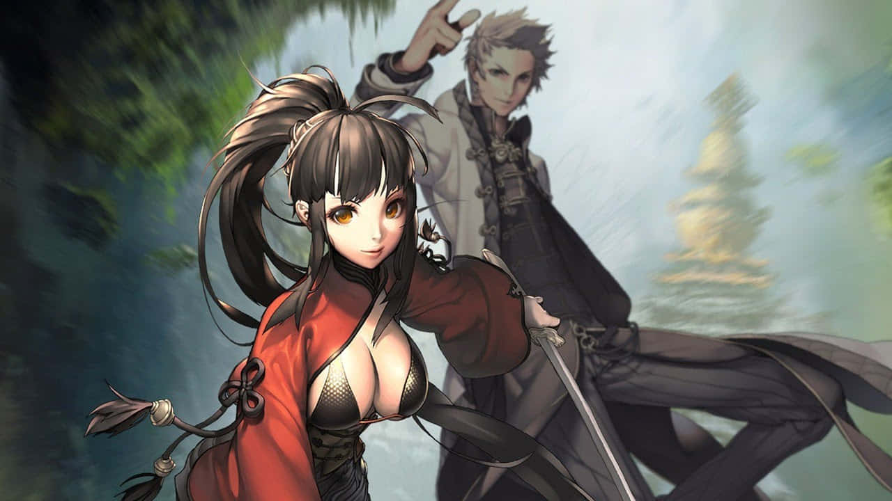 Джин Ассасин Женский Персонаж Blade and Soul Аниме Шпалери