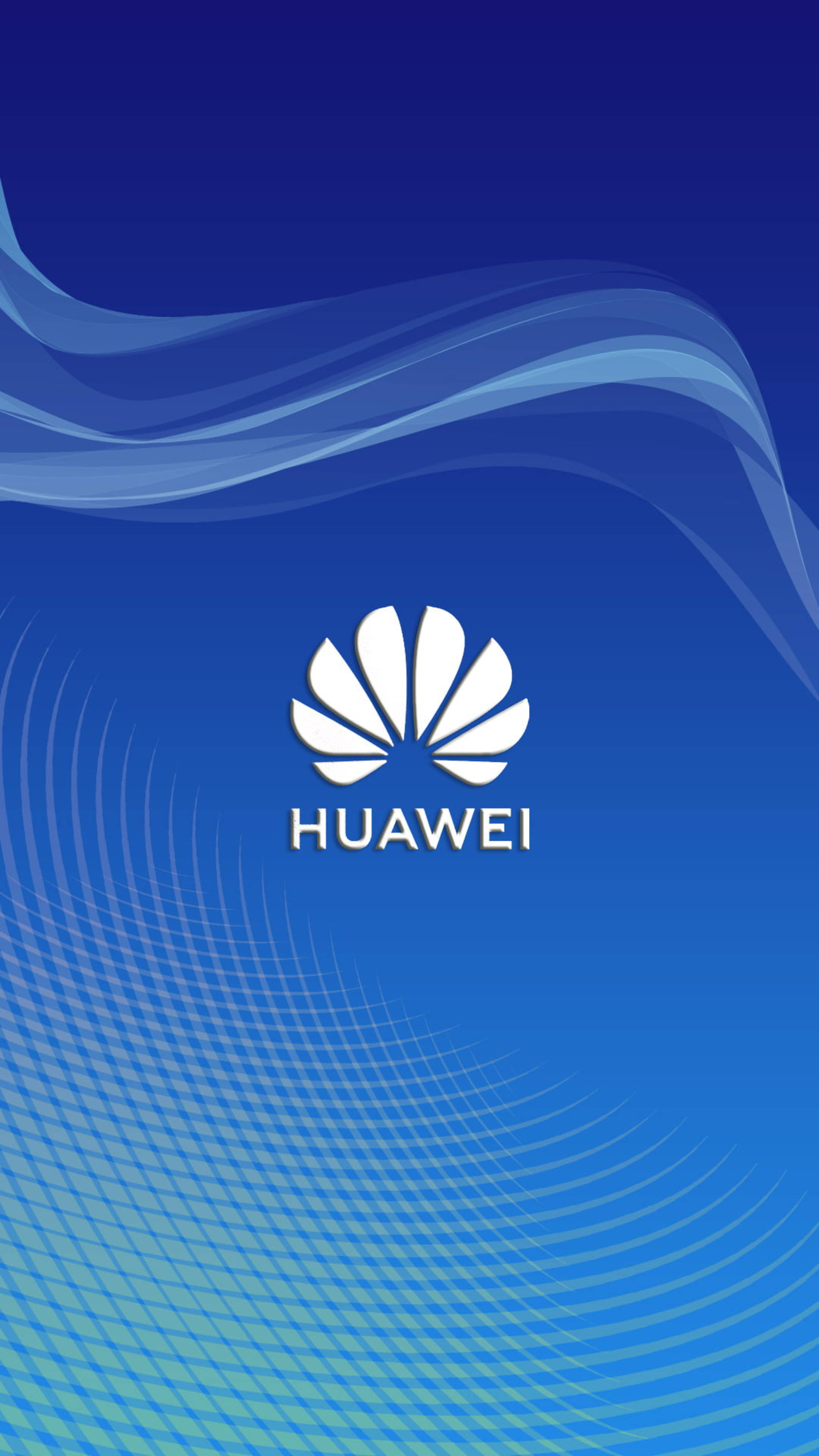 Blue Huawei Logo Шпалери