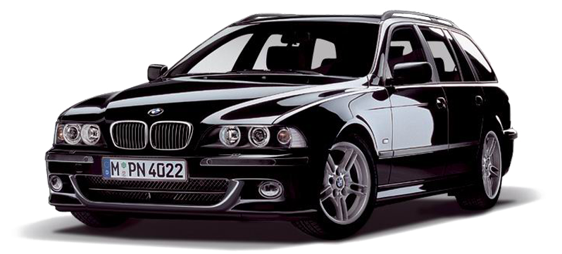 Чорний BMW 5 Серії E39 Touring Шпалери
