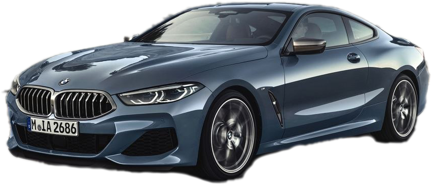 Бічний вид купе BMW 8 серії Шпалери