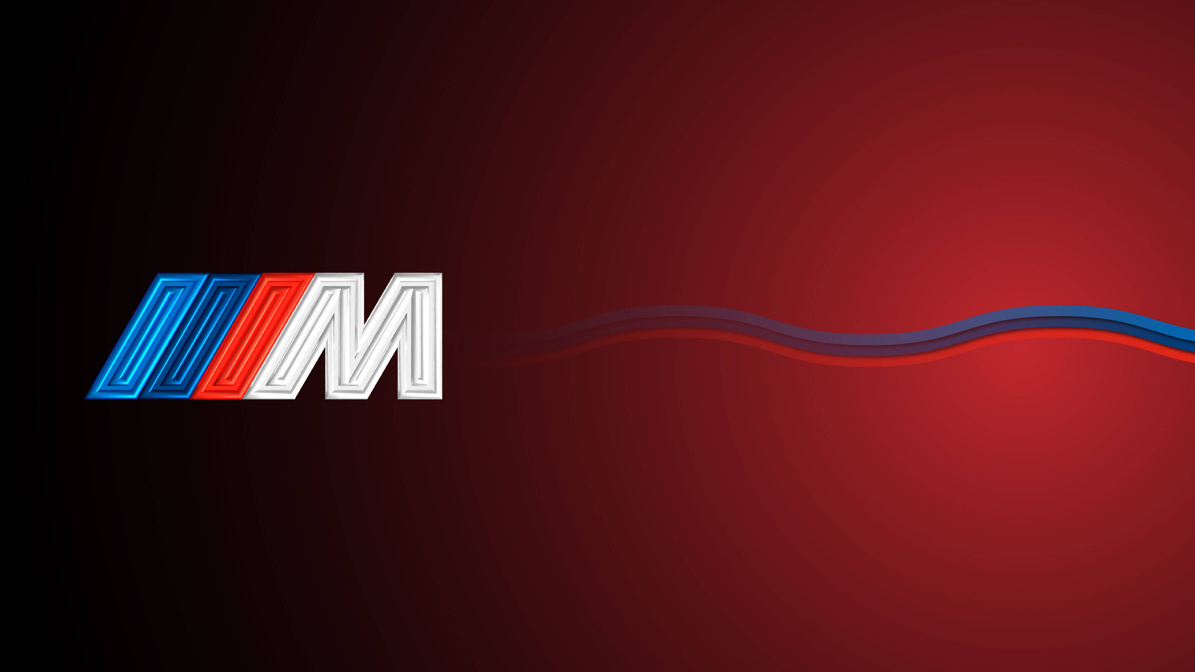 Градіентний червоний логотип BMW M Шпалери