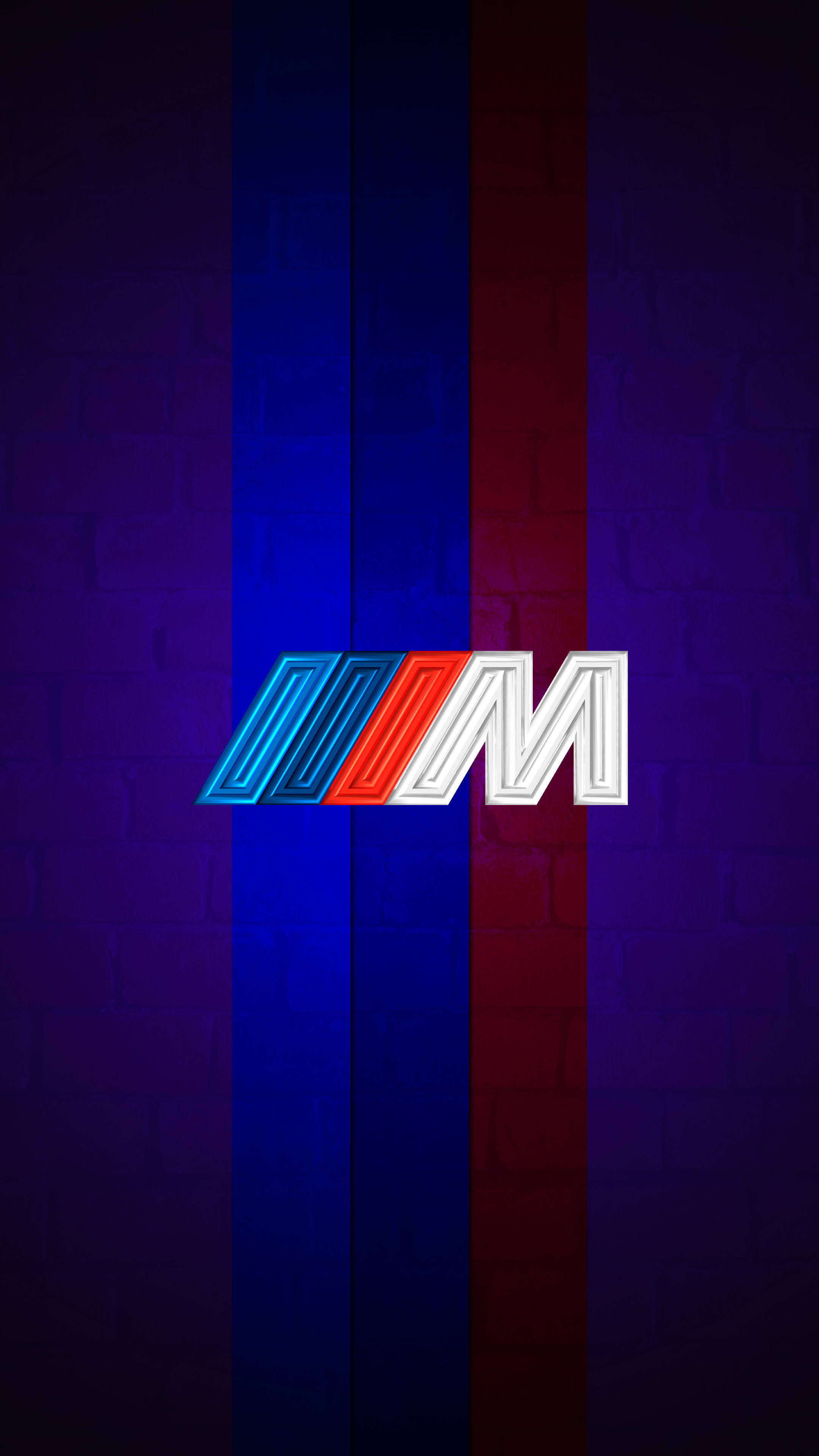 Фіолетовий зі смугами логотип BMW M Шпалери