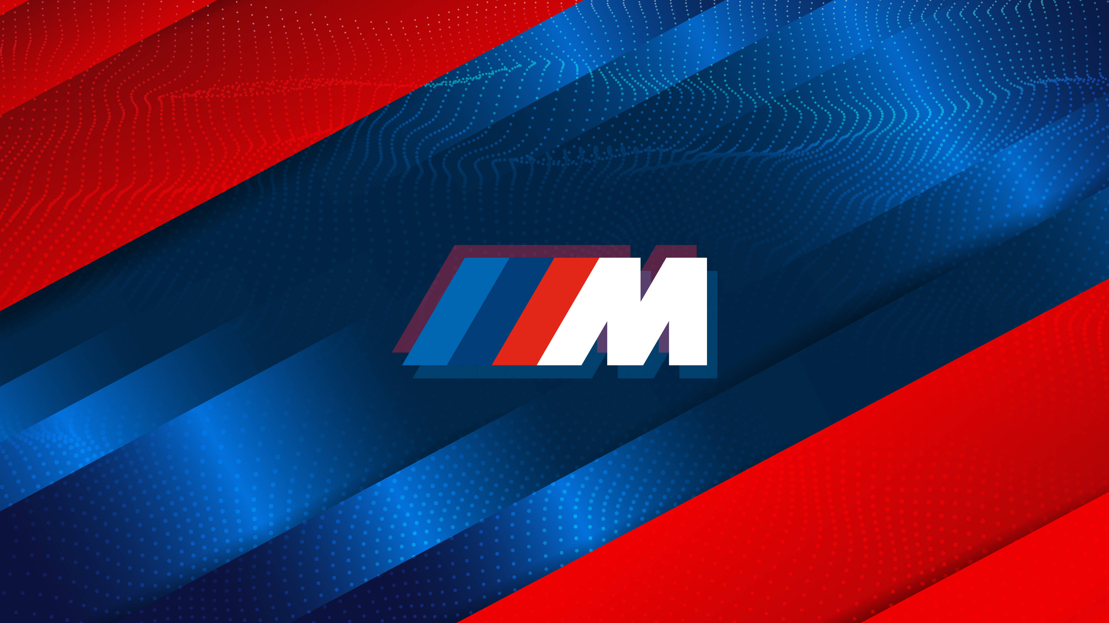 Блестящий сине-красный логотип BMW M Шпалери