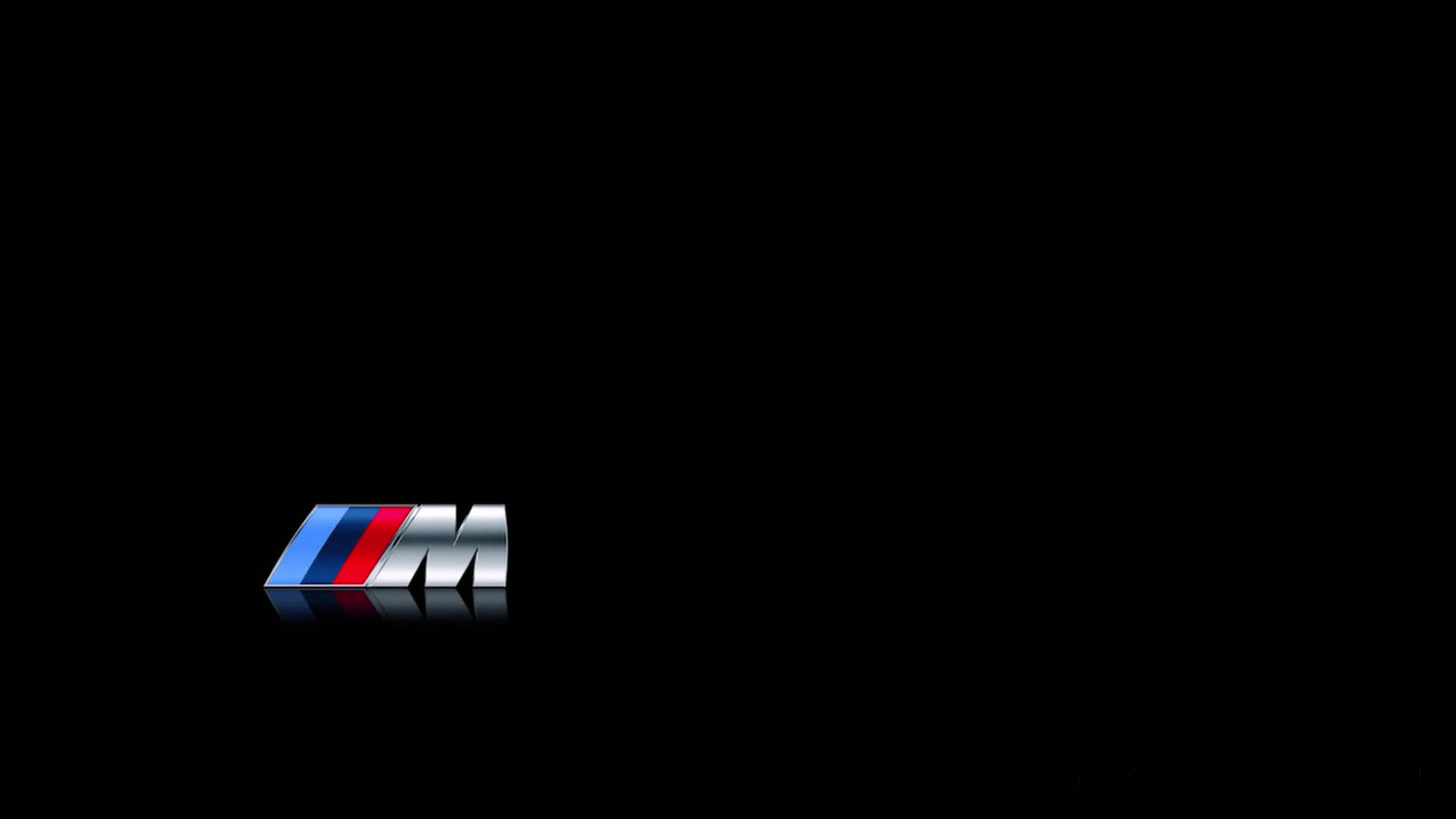 Простий чорний логотип BMW M Шпалери