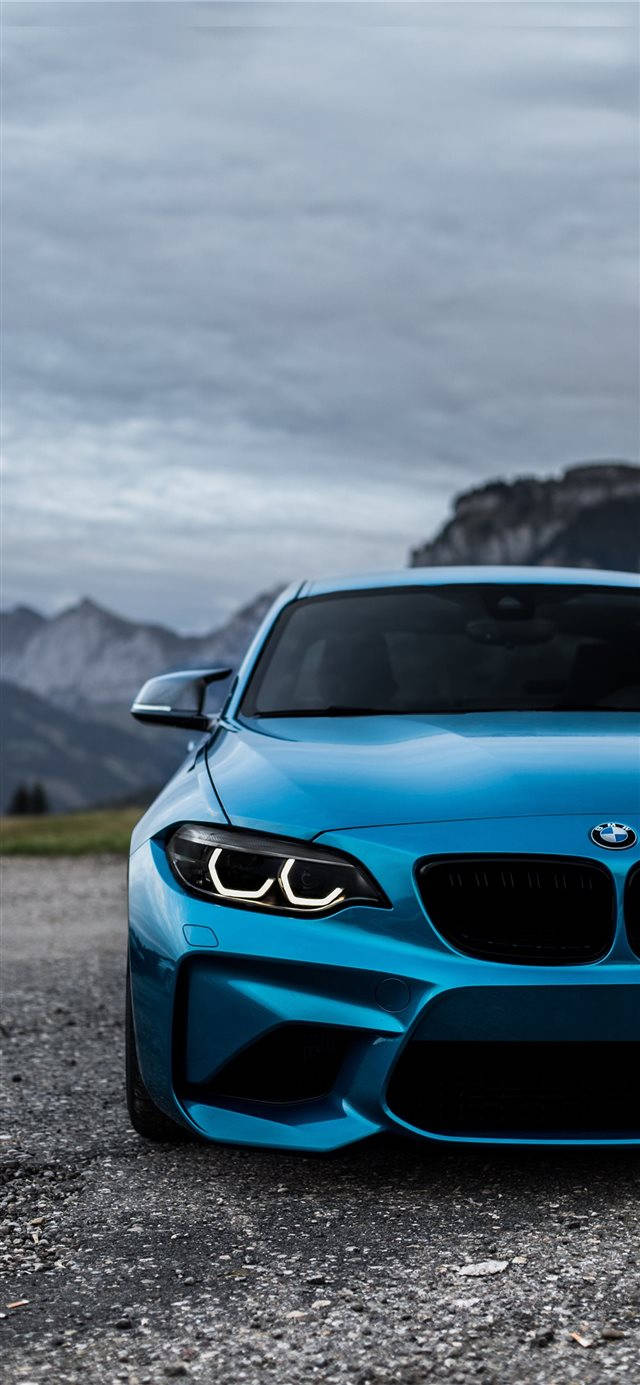 Синій BMW M2 iPhone Автомобіль Шпалери