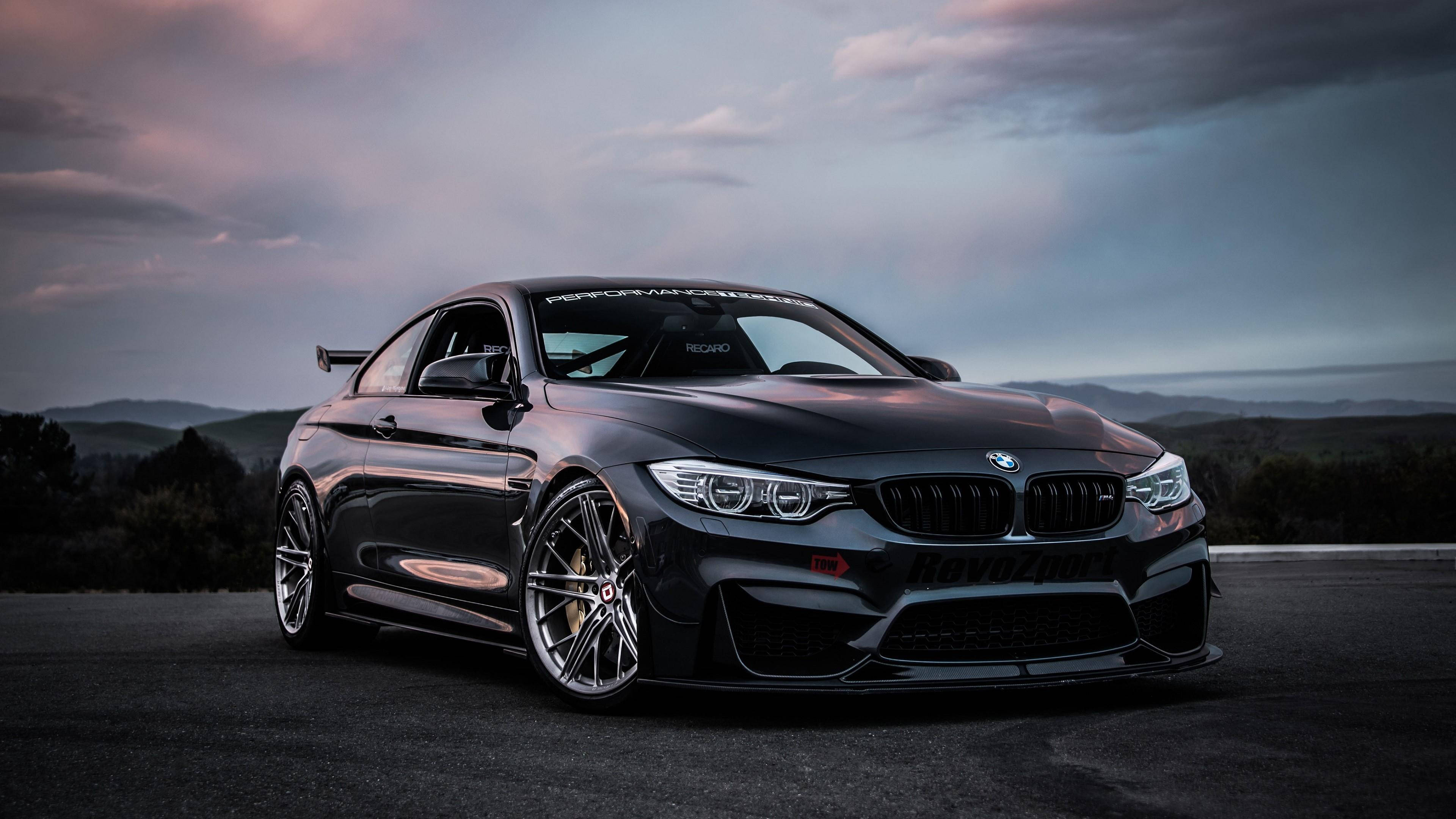 Матовий чорний BMW M4 для ноутбука Шпалери