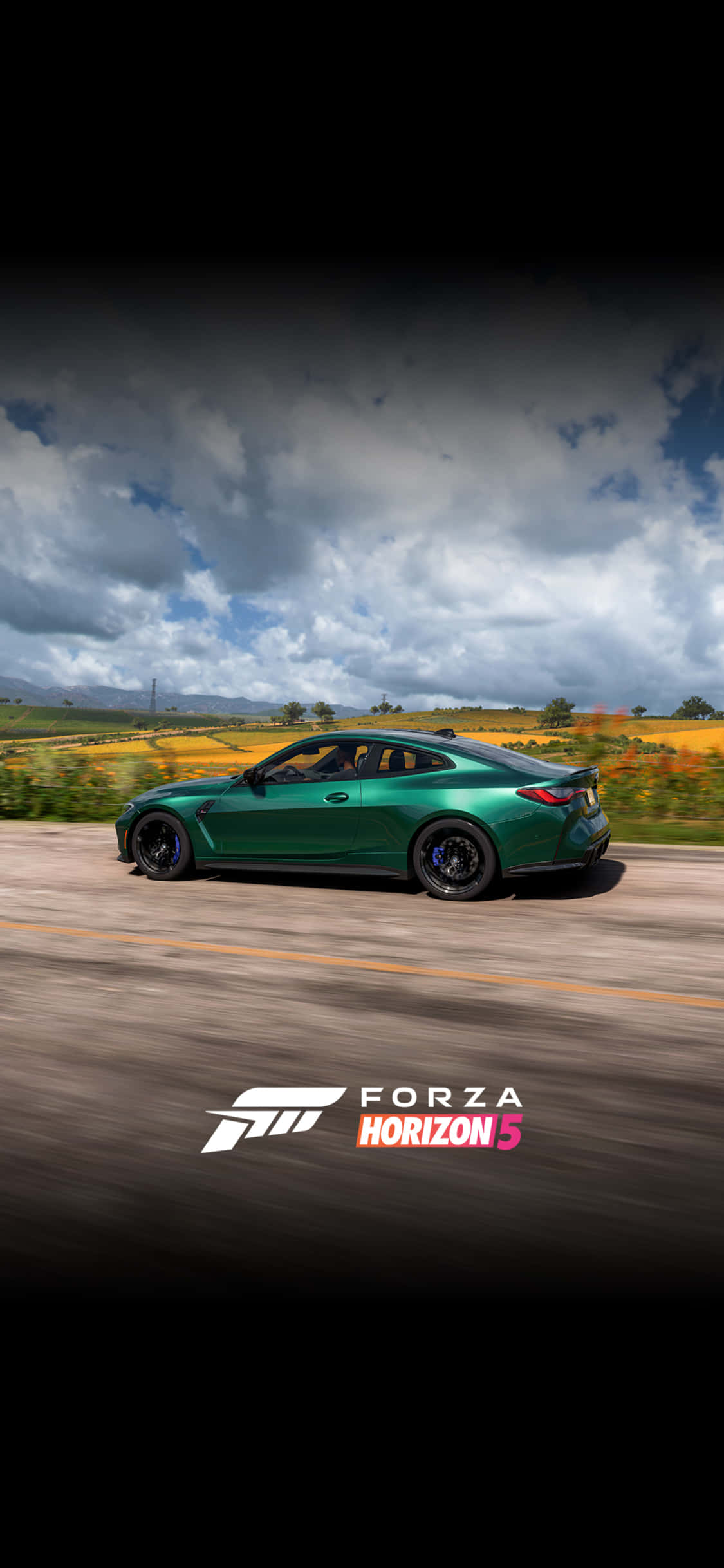 Зеленый BMW M4 iPhone X Forza Motorsport 7 Background Шпалери