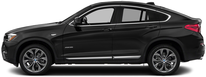 Чорний BMW X6 вид збоку Шпалери