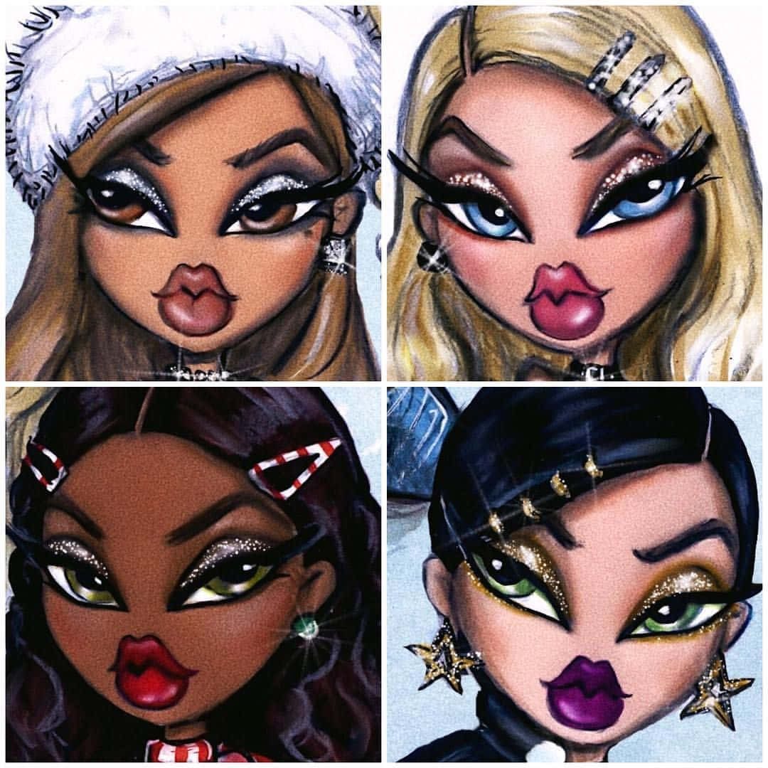Культова естетика ляльок Bratz Шпалери