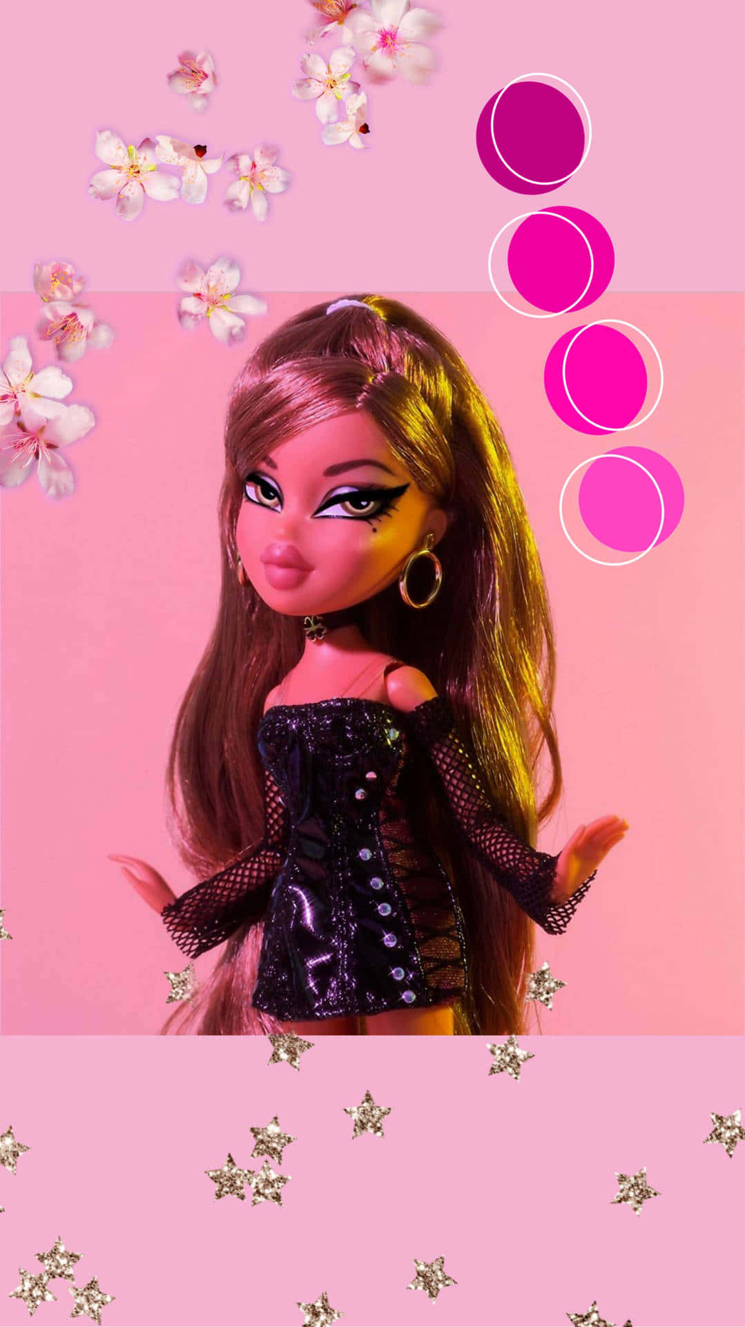 Насолоджуйтесь яскравою естетикою ляльок Bratz Шпалери