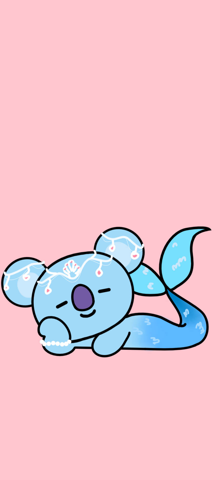 Коя BT21 Фанатское Искусство Шпалери