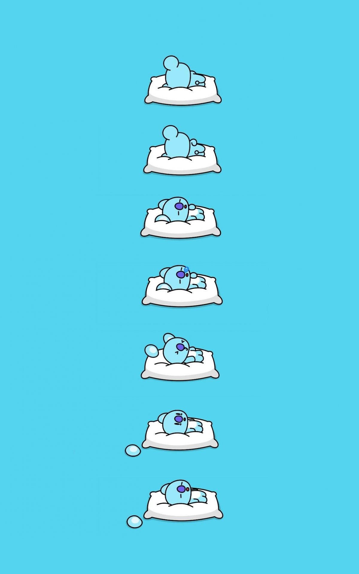 Милашка BT21 Koya спит Шпалери