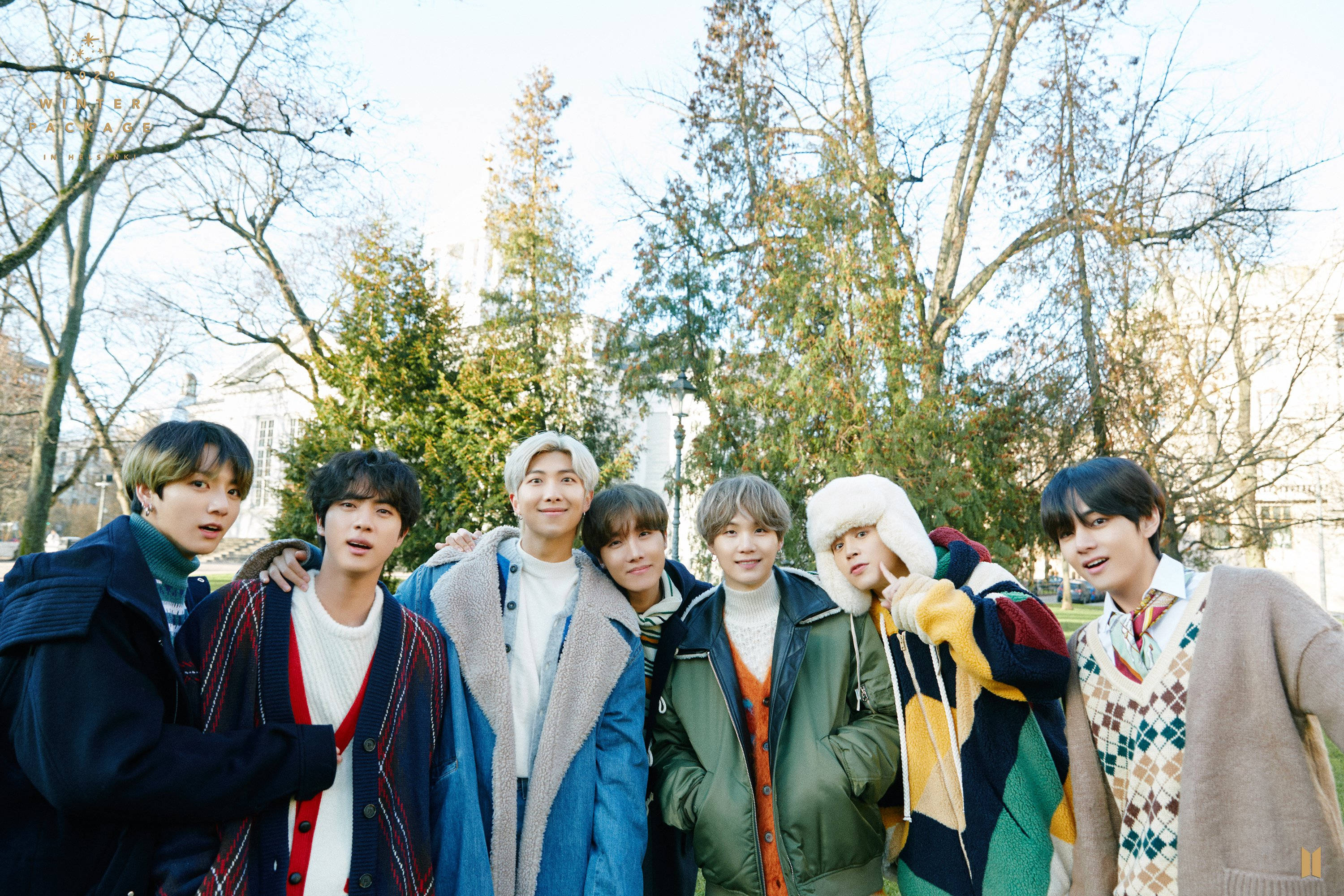 BTS Зимова куртка 2020 Шпалери