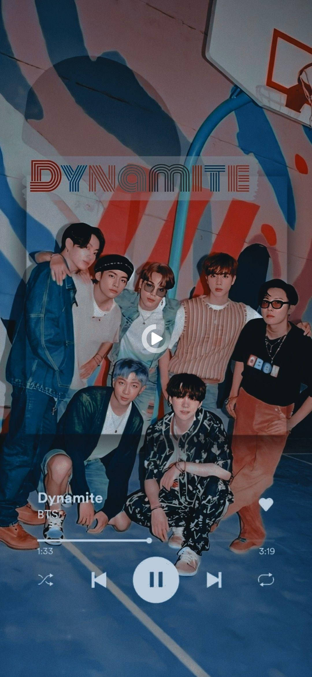 BTS 2021 Dynamite играет Шпалери