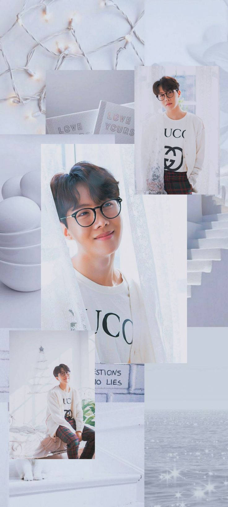 BTS Aesthetic Jhope на білому Шпалери