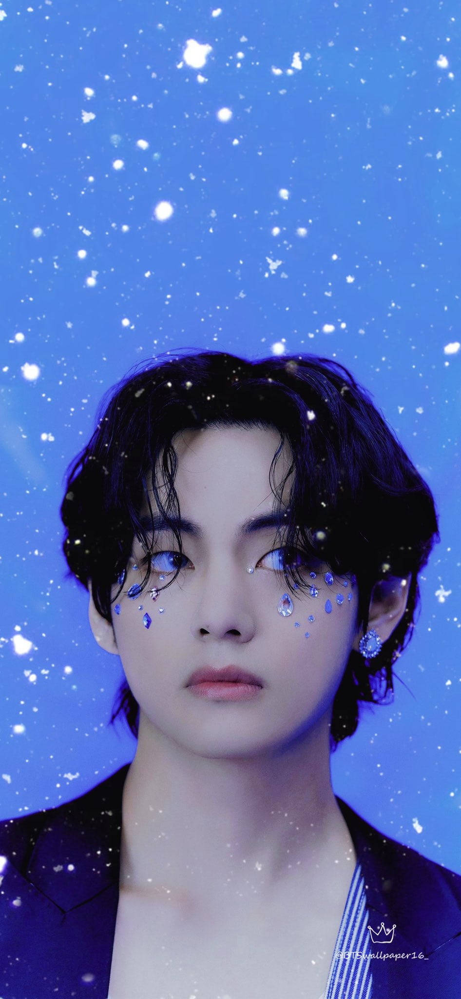 BTS Тэ Хён Лицевые Драгоценности Шпалери