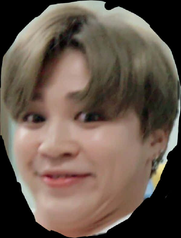 Спотворений вираз обличчя учасника BTS Шпалери
