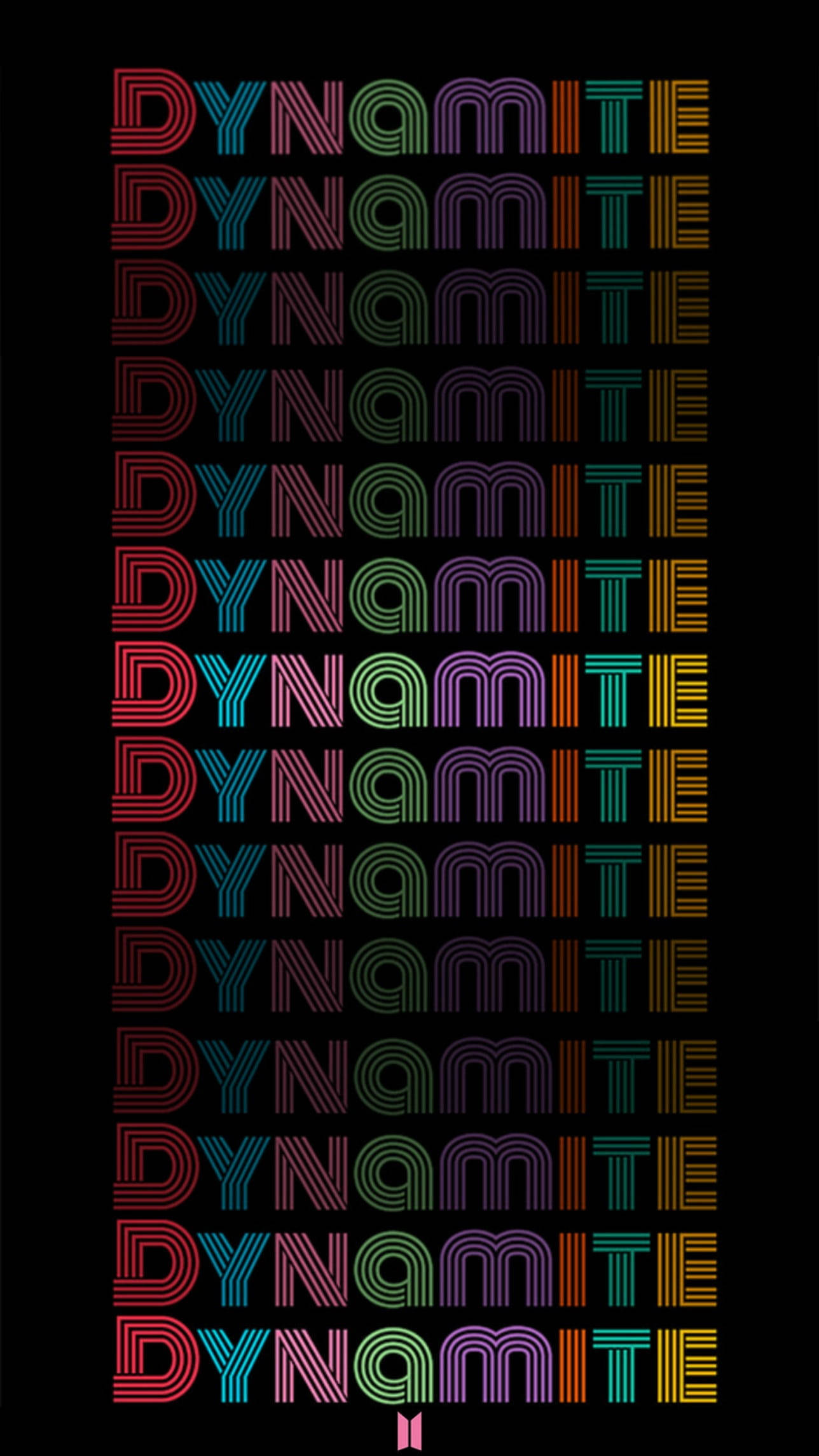 Крутий чорний BTS Dynamite для телефону Шпалери