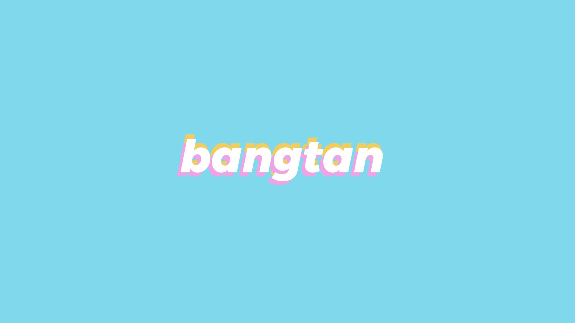 BTS Бантан на синьому ноутбуці Шпалери