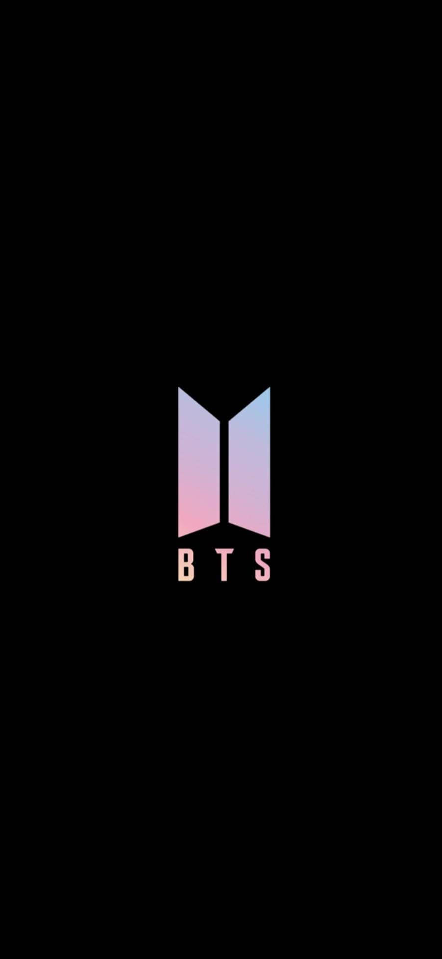 Мінімалістичний рожевий логотип BTS Шпалери