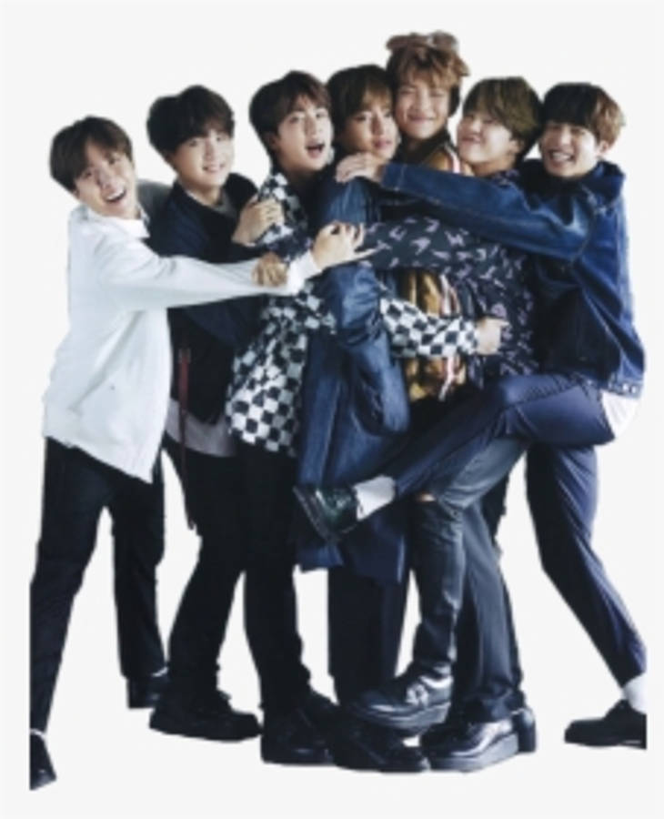 Милые BTS обнимают друг друга Шпалери