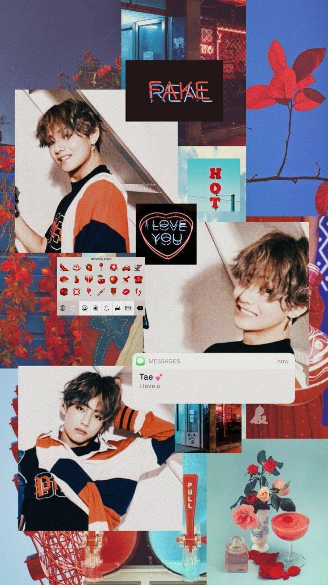 Осінній образ учасника BTS V — естетика Шпалери