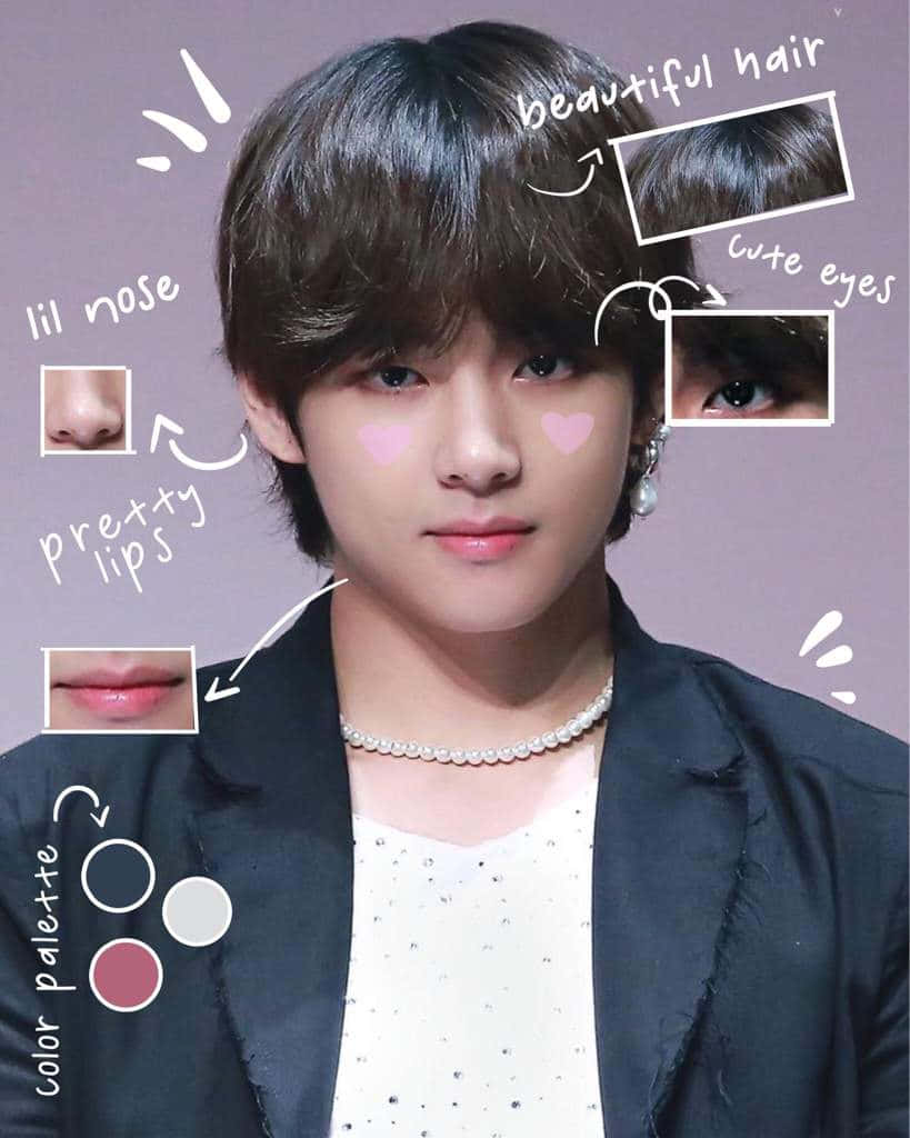 BTS V сяє щастям у яскравому та барвистому стилі Шпалери