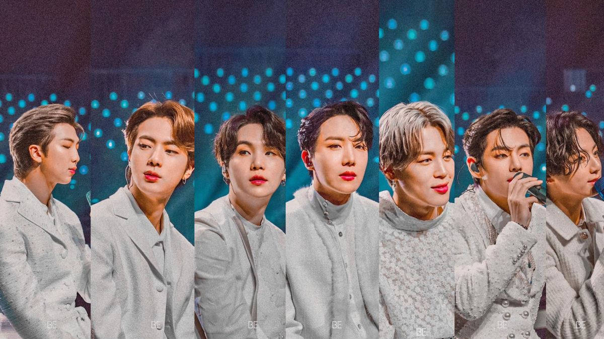 BTS шпалери для робочого столу з розділеним екраном Шпалери
