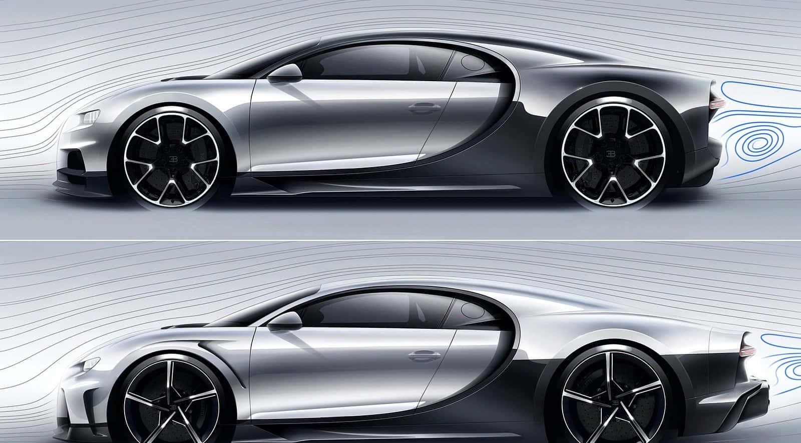 Люксовий спортивний автомобіль Bugatti Шпалери