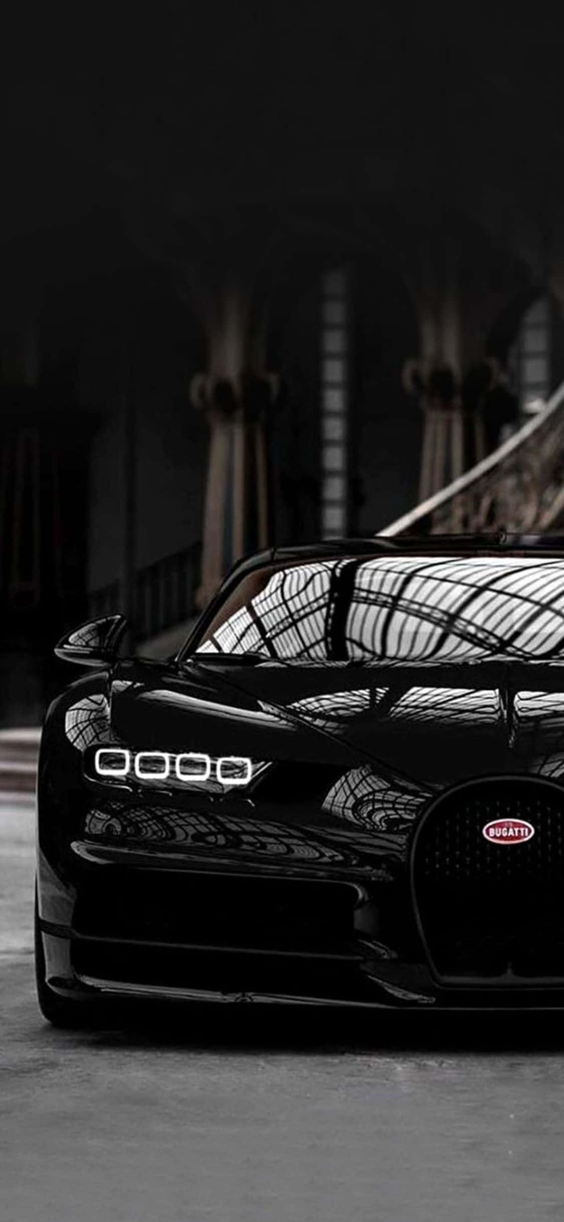 Классический стиль Bugatti на iPhone XS Шпалери