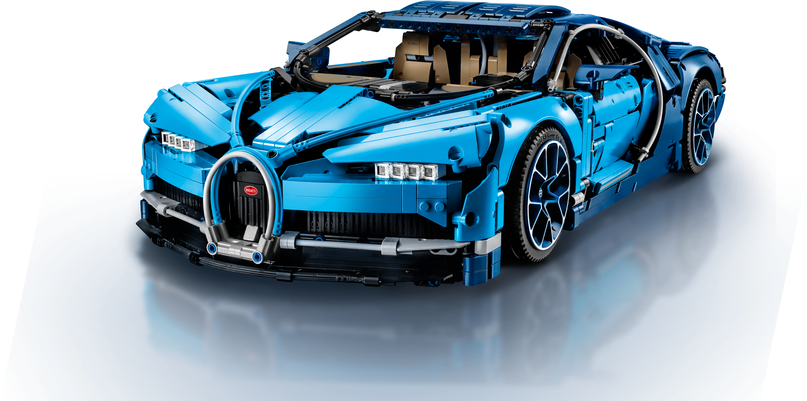 Синий Bugatti из Lego Шпалери
