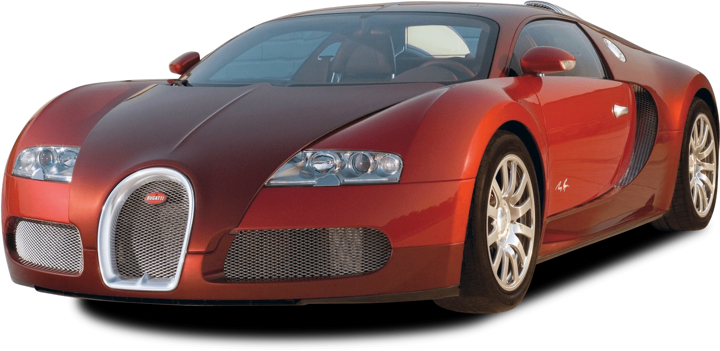 Червоний Bugatti Veyron збоку Шпалери