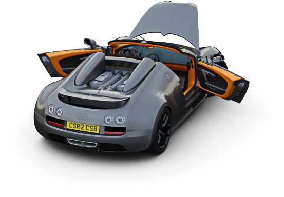Bugatti Veyron Grand Sport Vitesse вид ззаду Шпалери