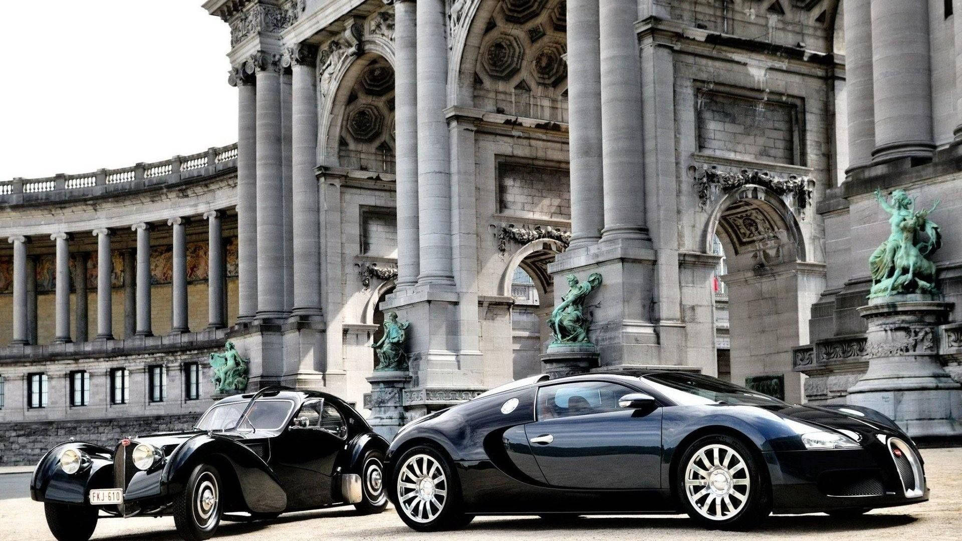 Припаркований Bugatti Veyron в арці Шпалери